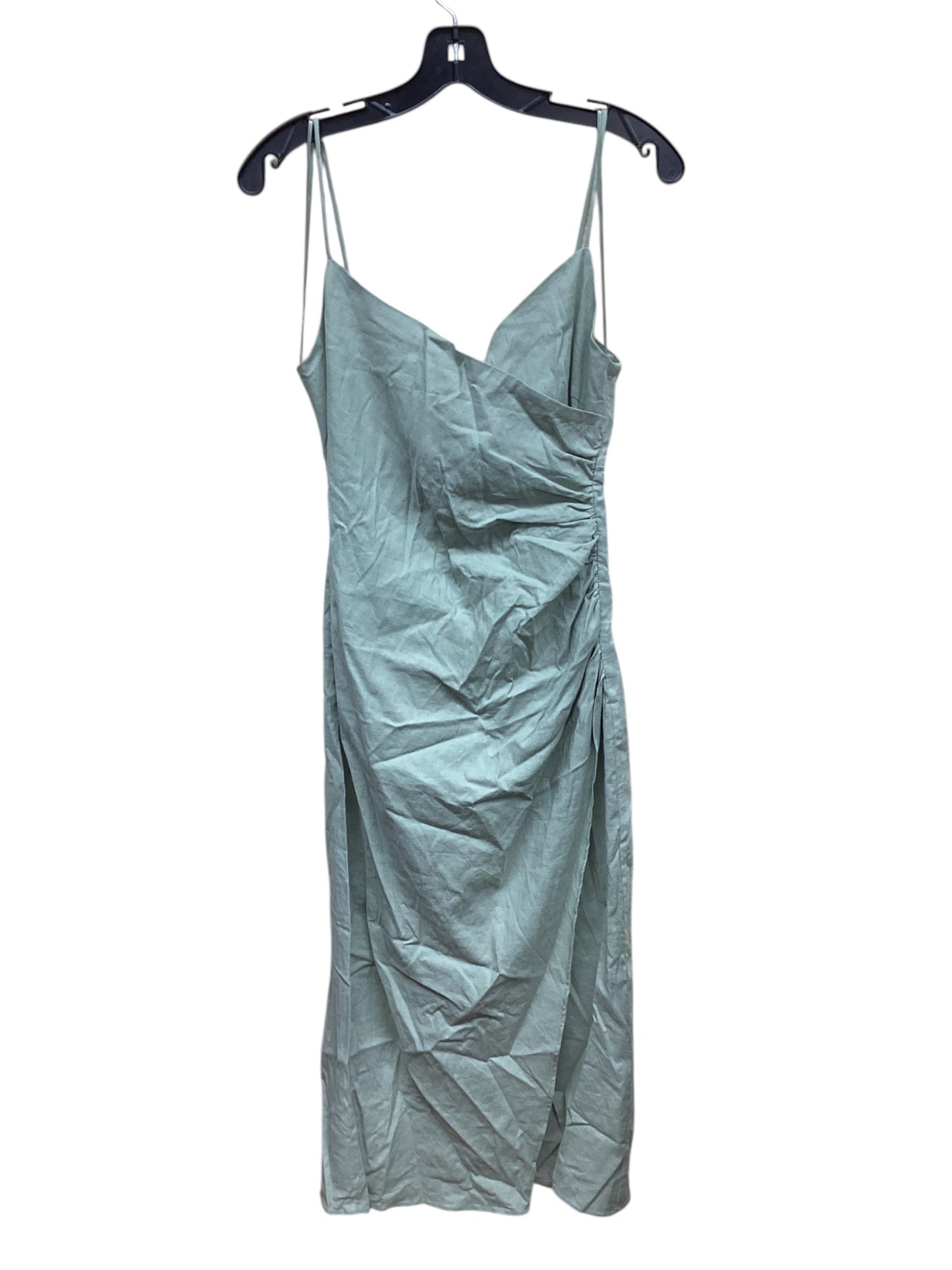 Dress Casual Midi By Zara In Green, Size: Xs