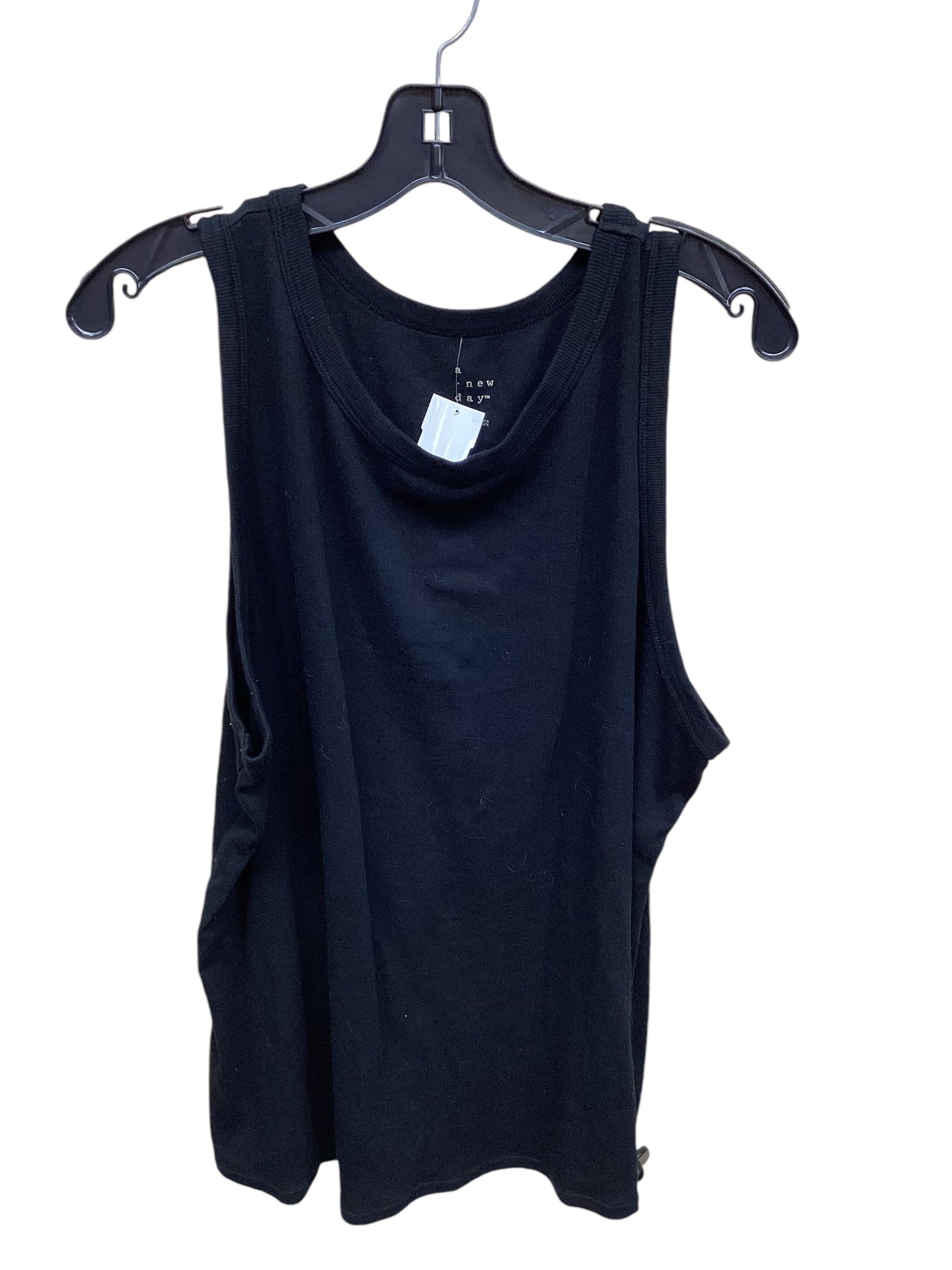 Top Sleeveless By A New Day In Black, Size: 3x