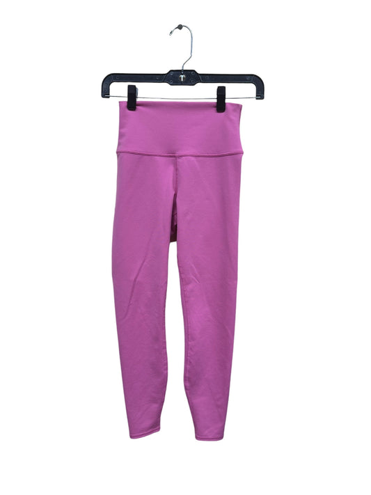 Athletic Leggings By Alo In Pink, Size: Xxs