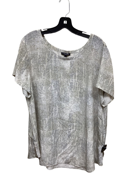 Top Short Sleeve By Eileen Fisher In Green, Size: 1x