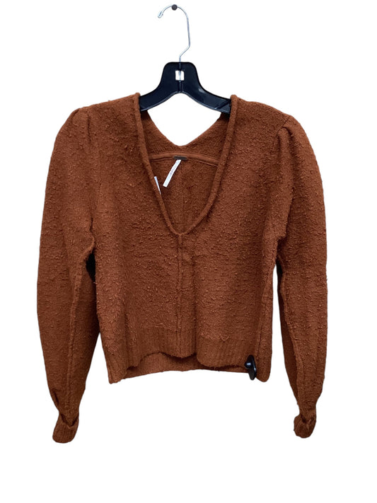 Sweater By Free People In Orange, Size: Xs