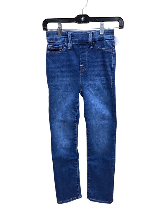 Jeans Skinny By Good American In Blue Denim, Size: 0