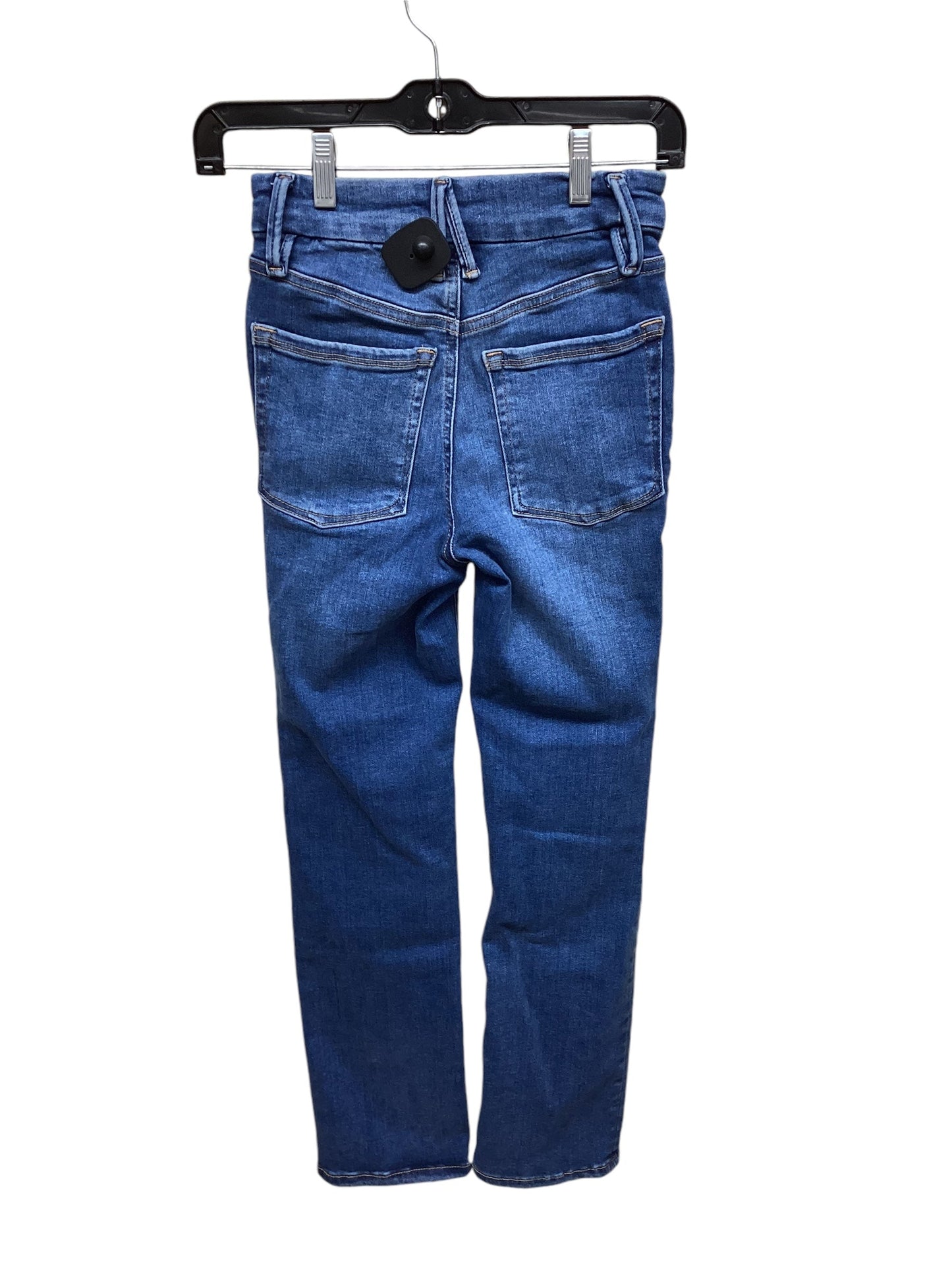 Jeans Skinny By Good American In Blue Denim, Size: 0