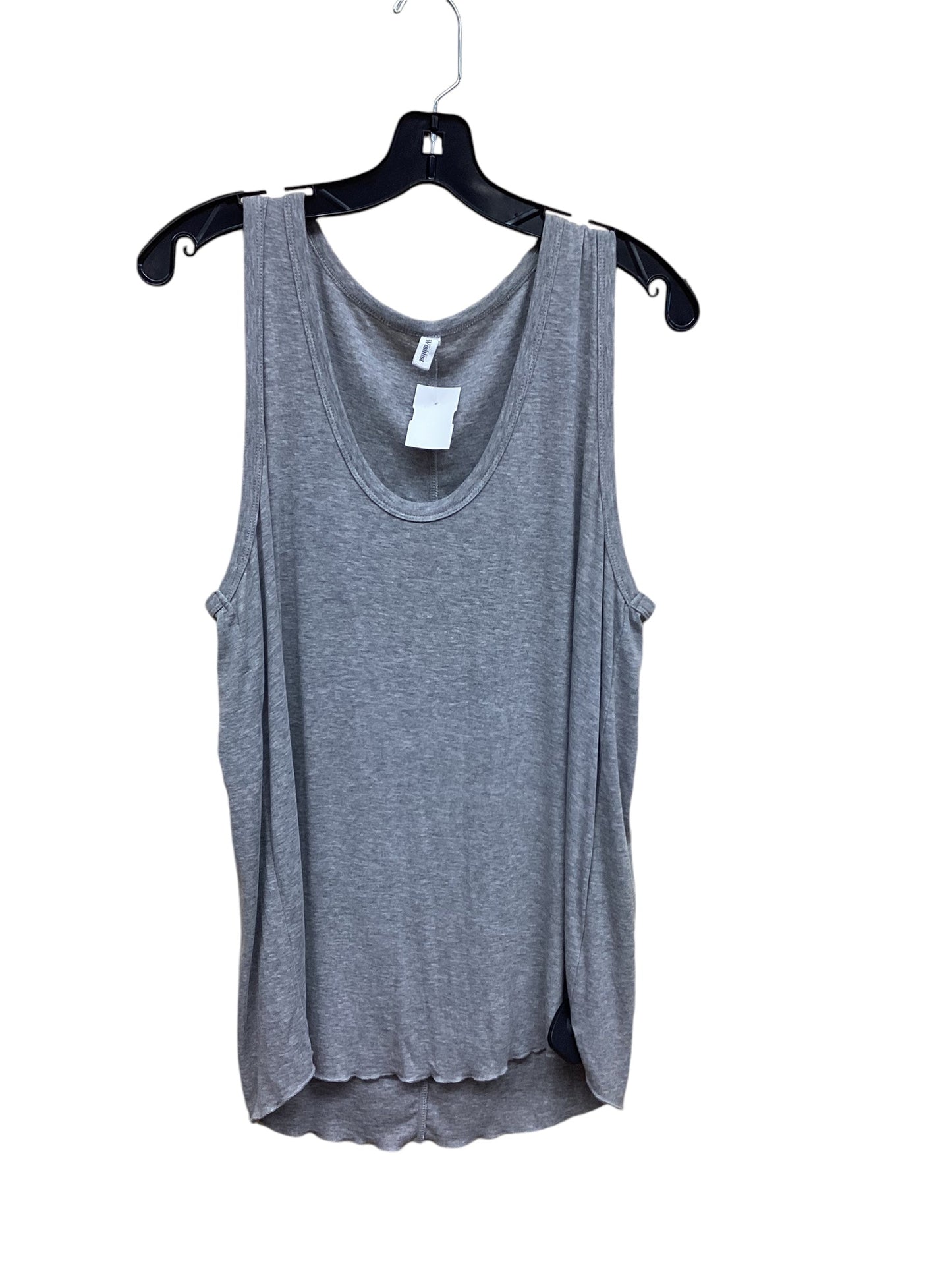 Top Sleeveless By Wishlist In Grey, Size: L