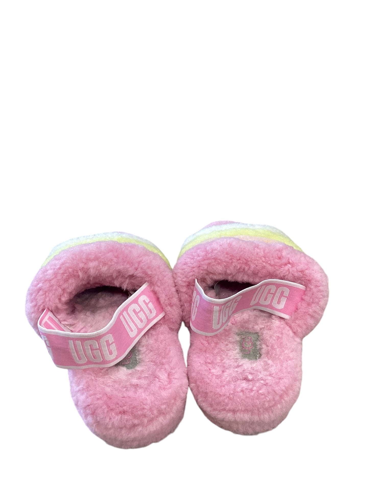 Slippers By Ugg In Pink & Yellow Sz 6