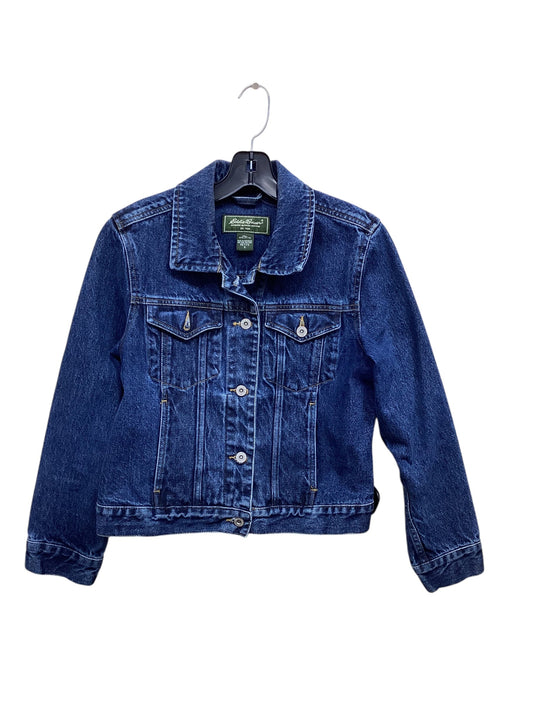 Jacket Denim By Eddie Bauer In Blue Denim, Size: S