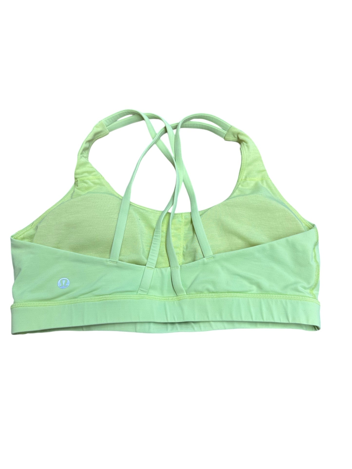 Athletic Bra By Lululemon In Yellow, Size: 10