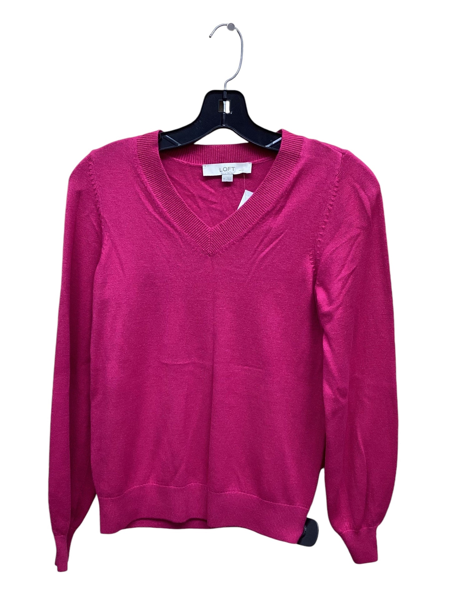 Top Long Sleeve By Loft In Pink, Size: Xs