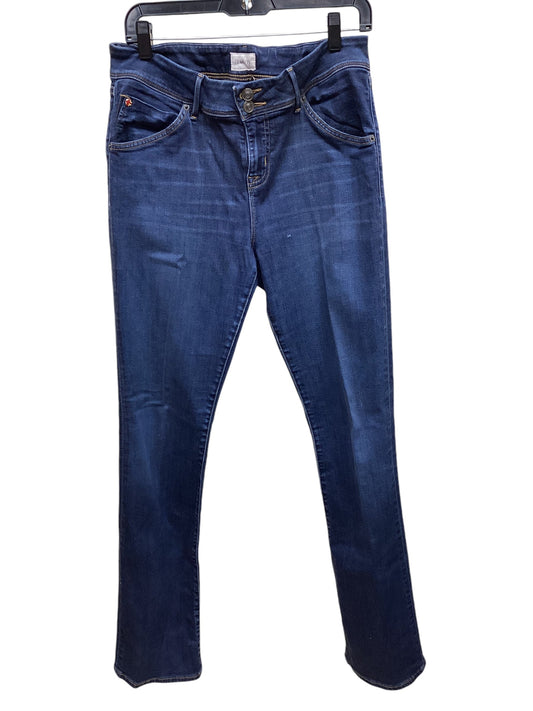 Jeans Flared By Hudson In Blue Denim, Size: 14