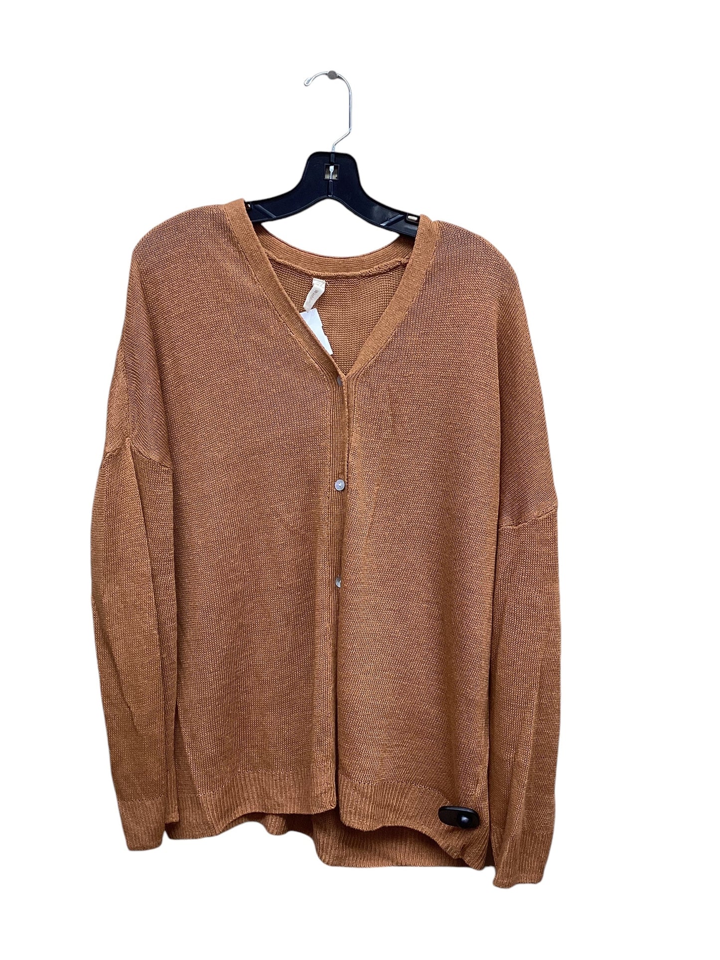 Sweater Cardigan By Wishlist In Orange, Size: M