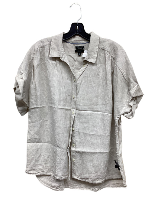 Top Short Sleeve By J. Crew In Tan, Size: L