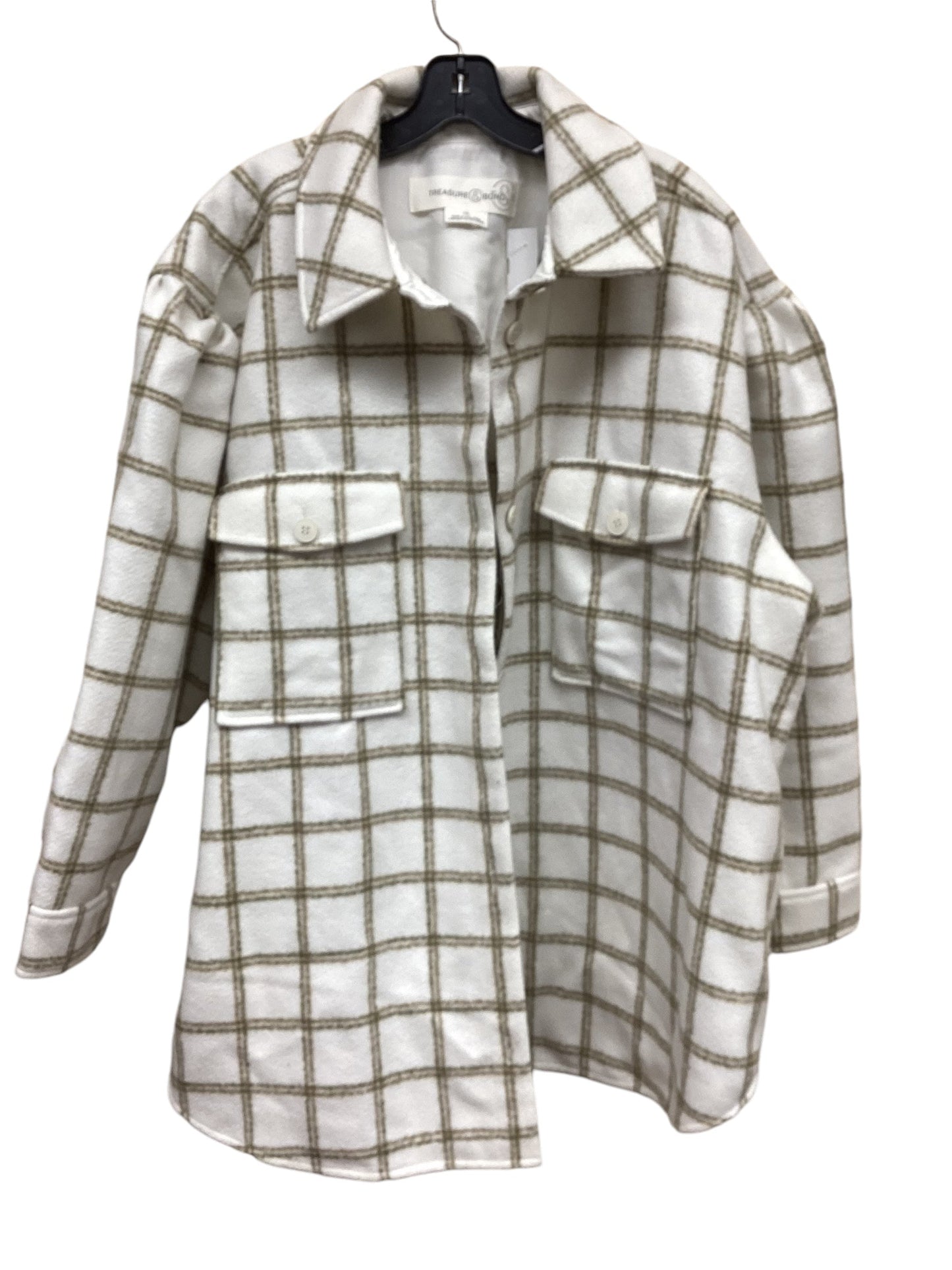 Jacket Other By Treasure And Bond In Plaid Pattern, Size: 3x