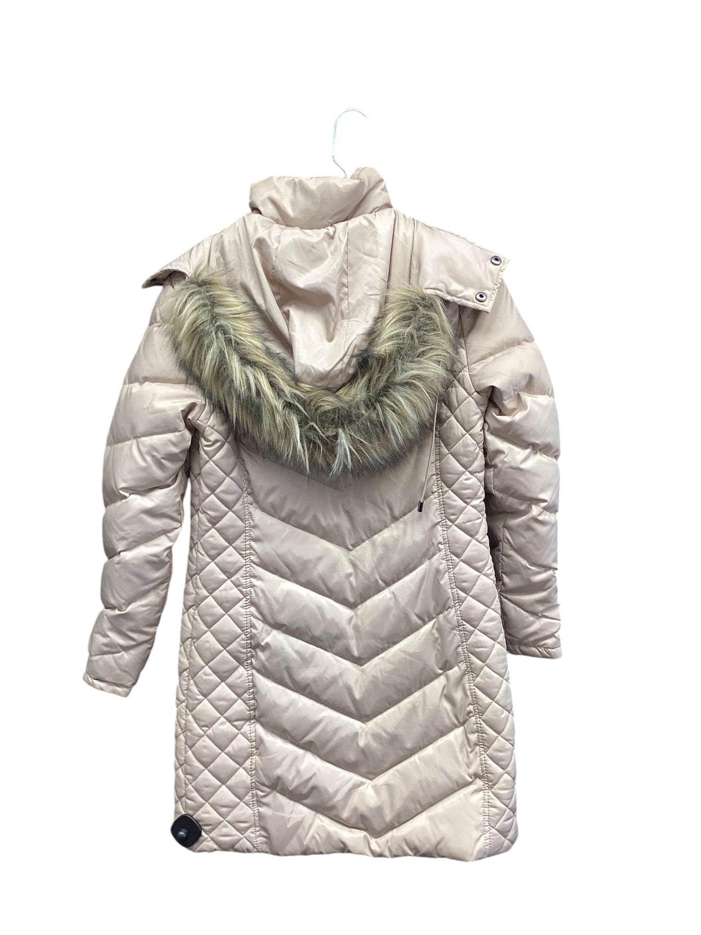 Jacket Puffer & Quilted By Kenneth Cole In Tan, Size: Xs