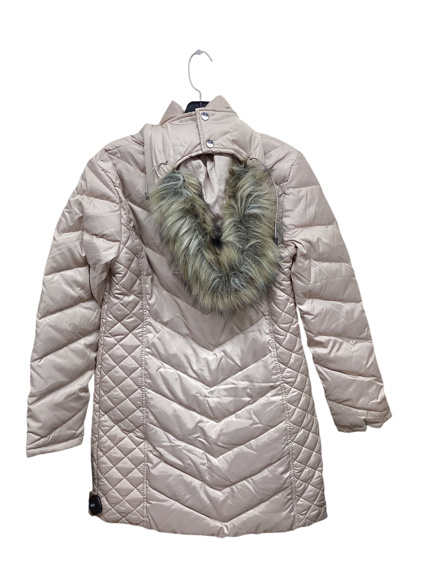 Jacket Puffer & Quilted By Kenneth Cole In Tan, Size: S