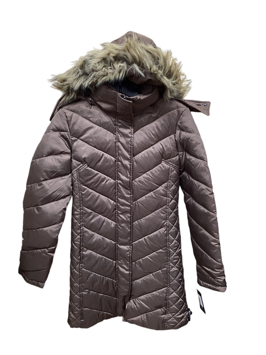 Jacket Puffer & Quilted By Kenneth Cole In Brown, Size: Xxs