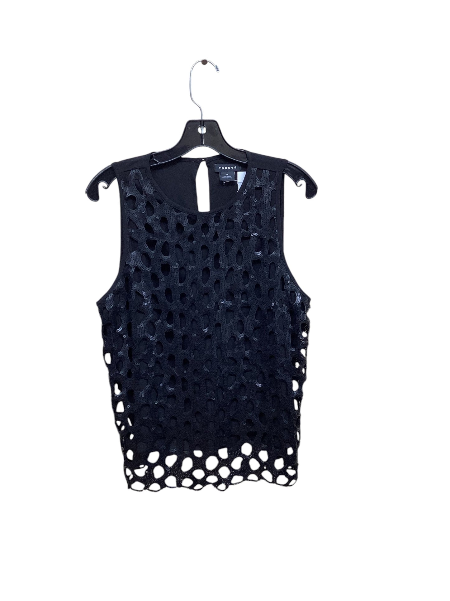 Top Sleeveless By Trouve In Black, Size: M