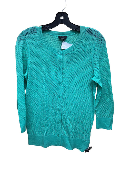 Sweater Cardigan By Talbots In Green, Size: S