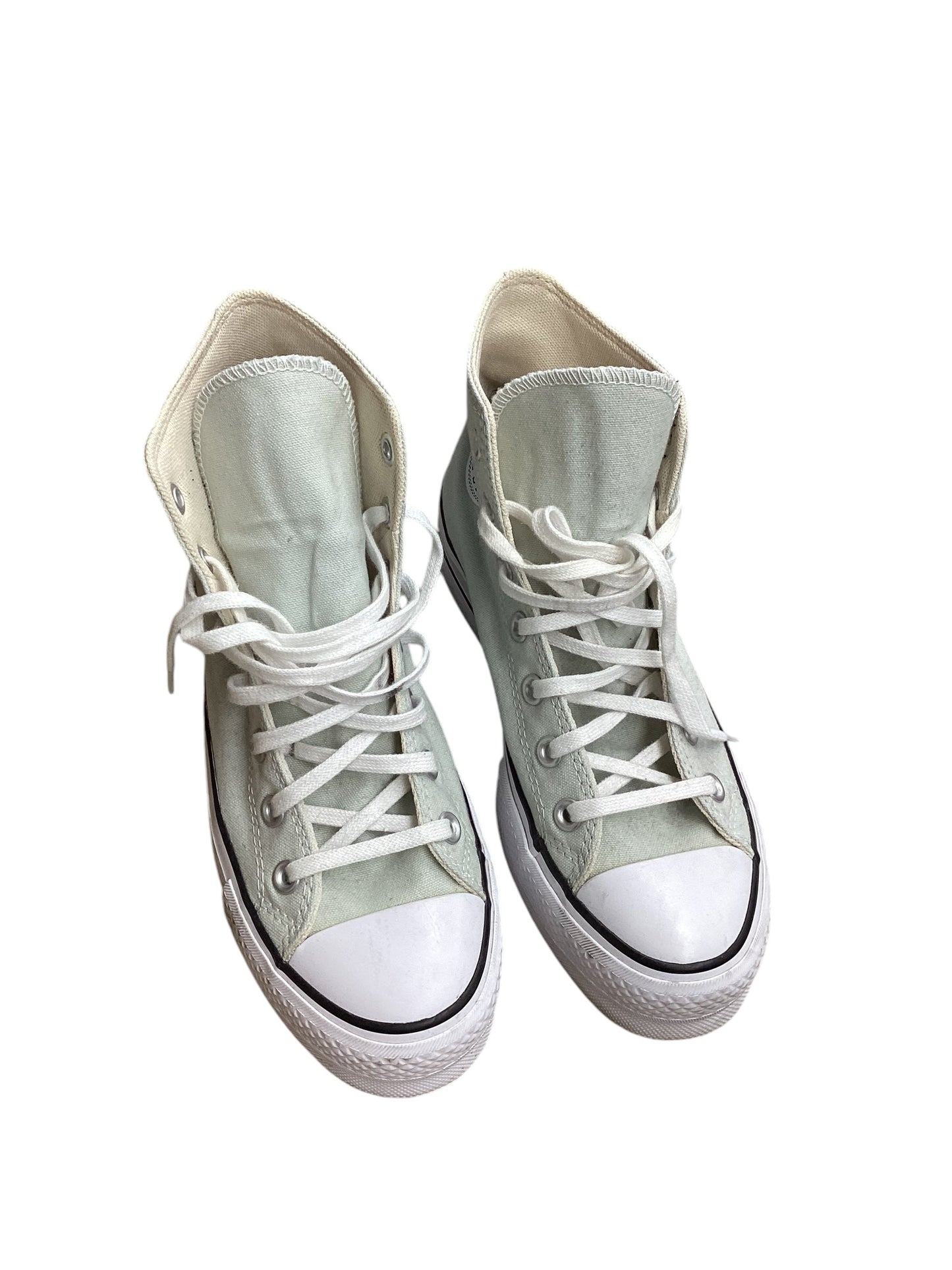 Shoes Sneakers By Converse In Green & White, Size: 7