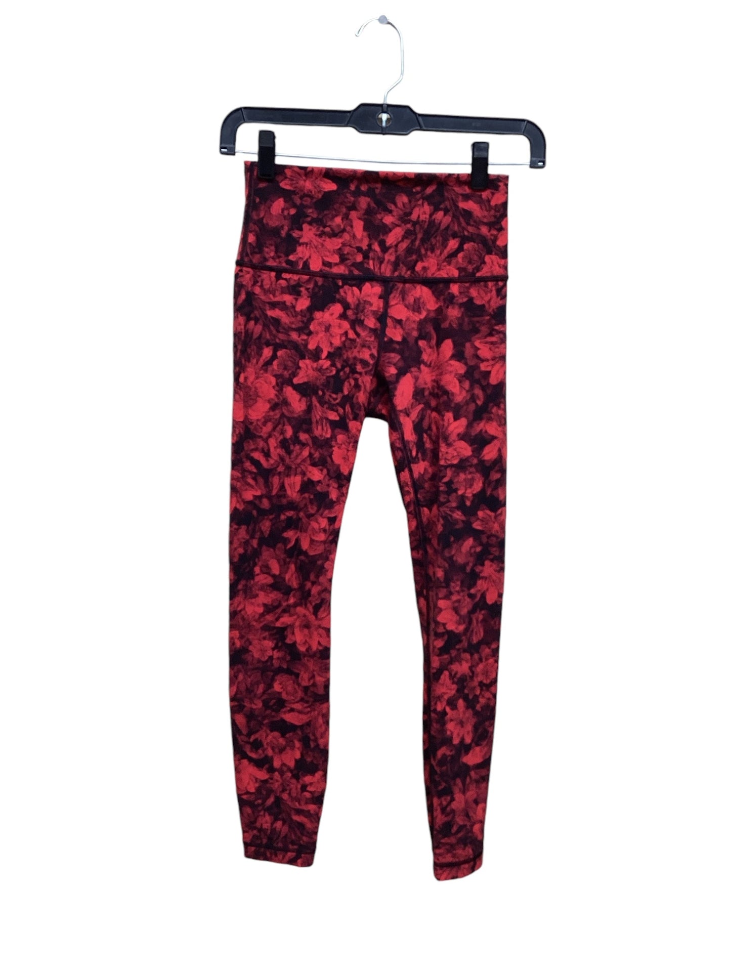 Athletic Leggings By Lululemon In Floral Print, Size: 4