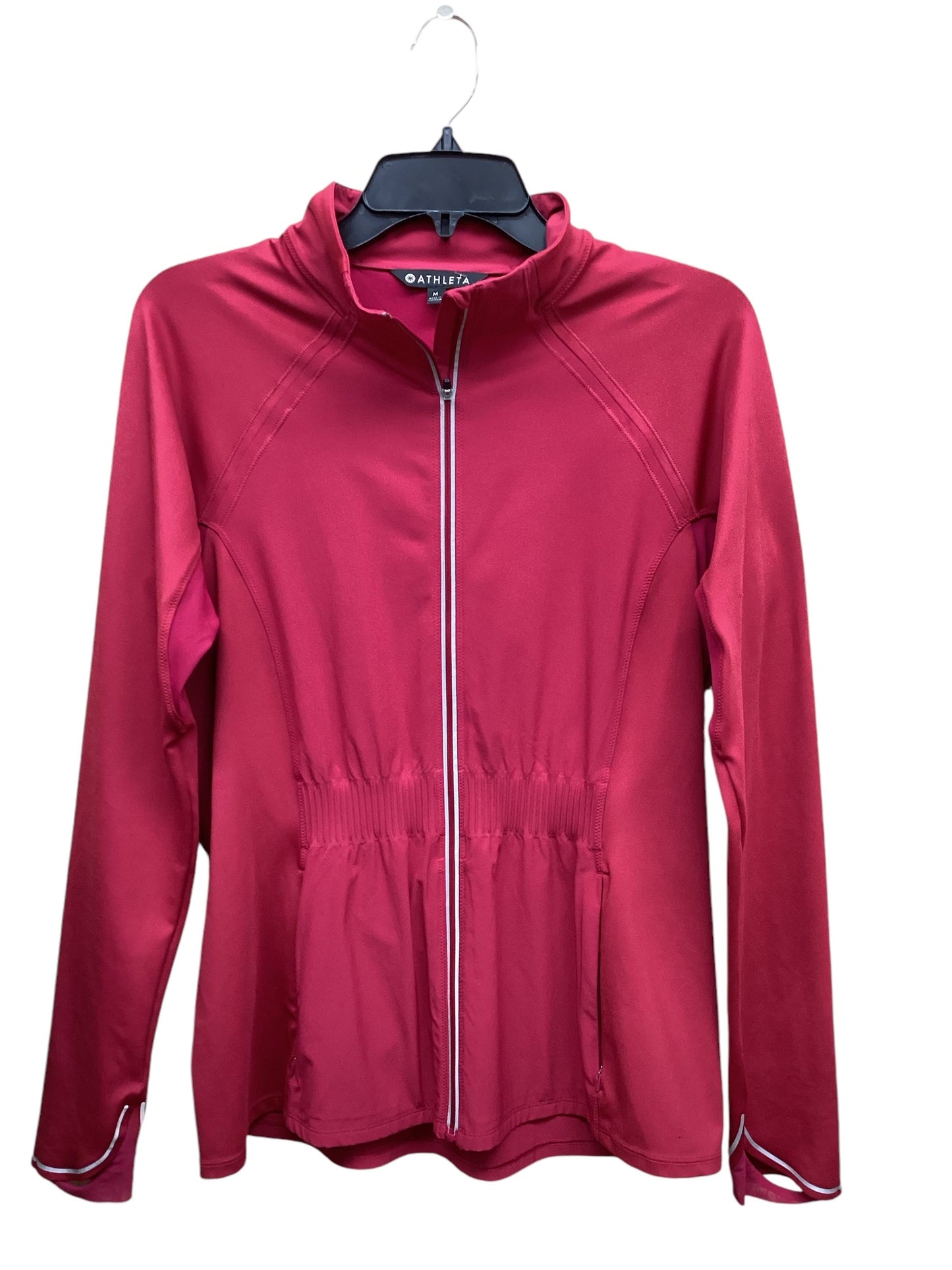 Athletic Jacket By Athleta In Pink, Size: M