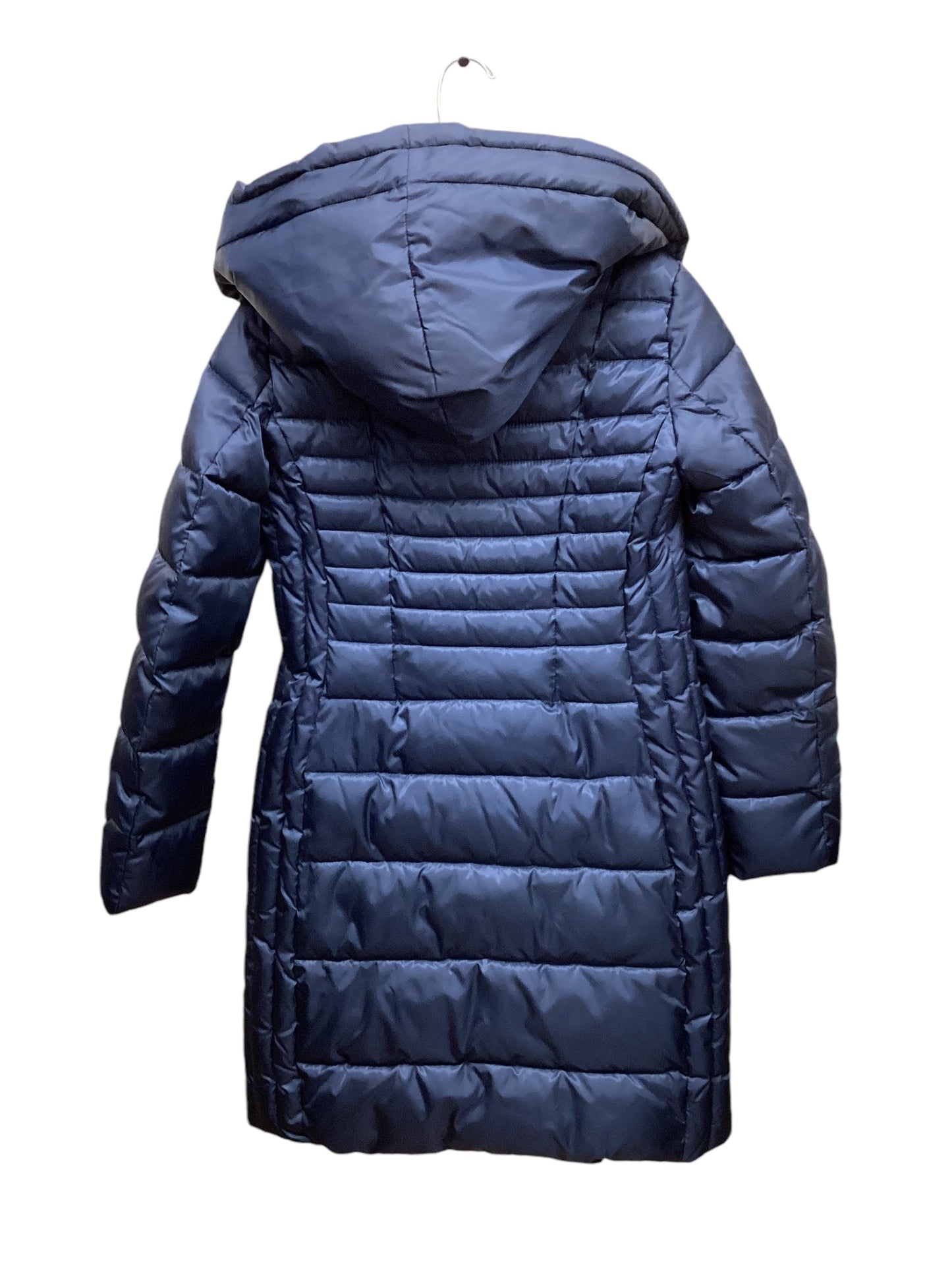 Coat Puffer & Quilted By Tahari By Arthur Levine In Navy, Size: Xs