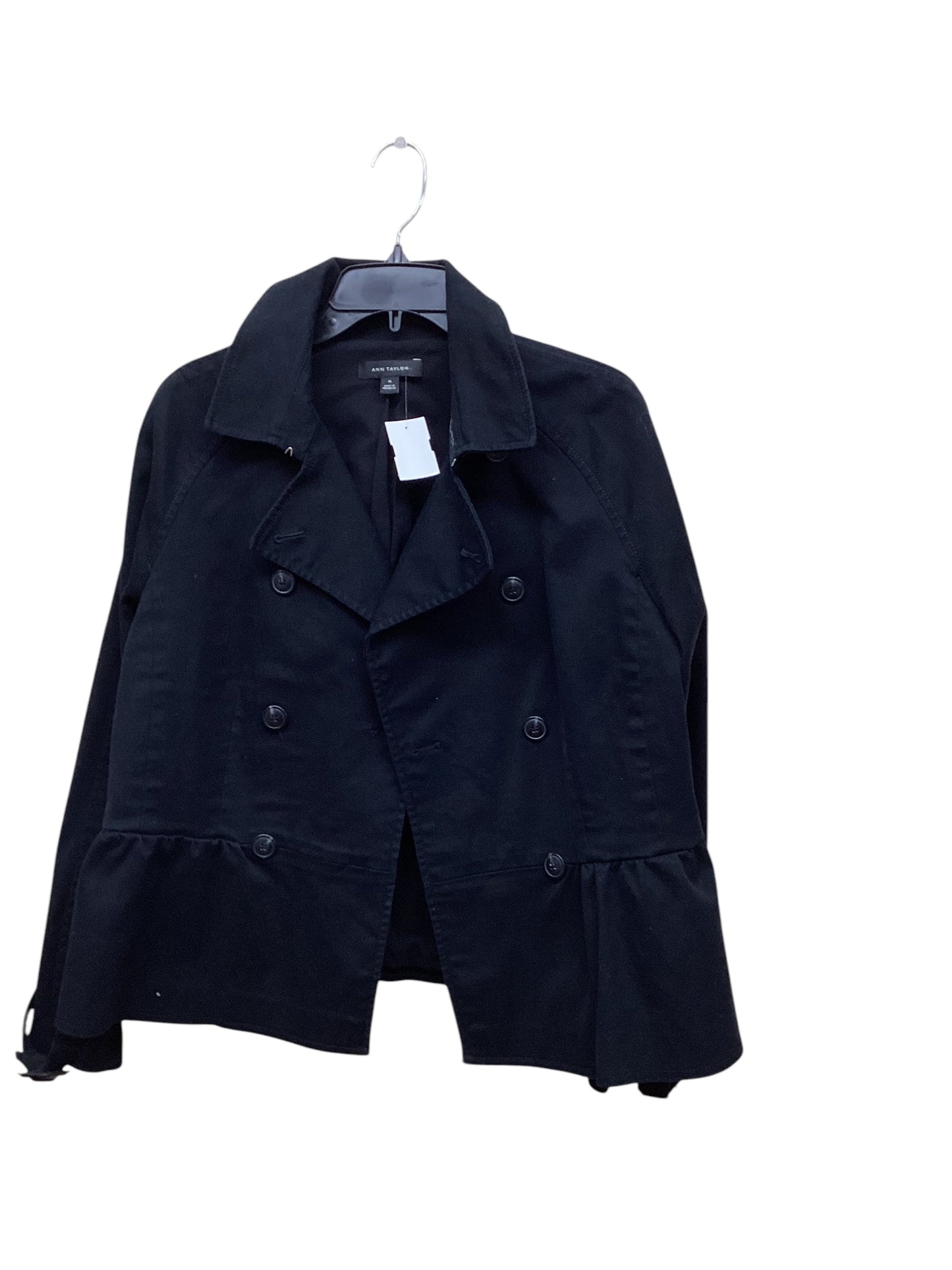 Jacket Other By Ann Taylor In Black, Size: L