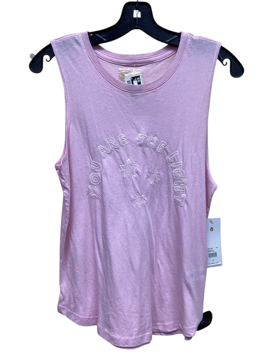 Top Sleeveless By Spiritual Gangster In Pink, Size: S