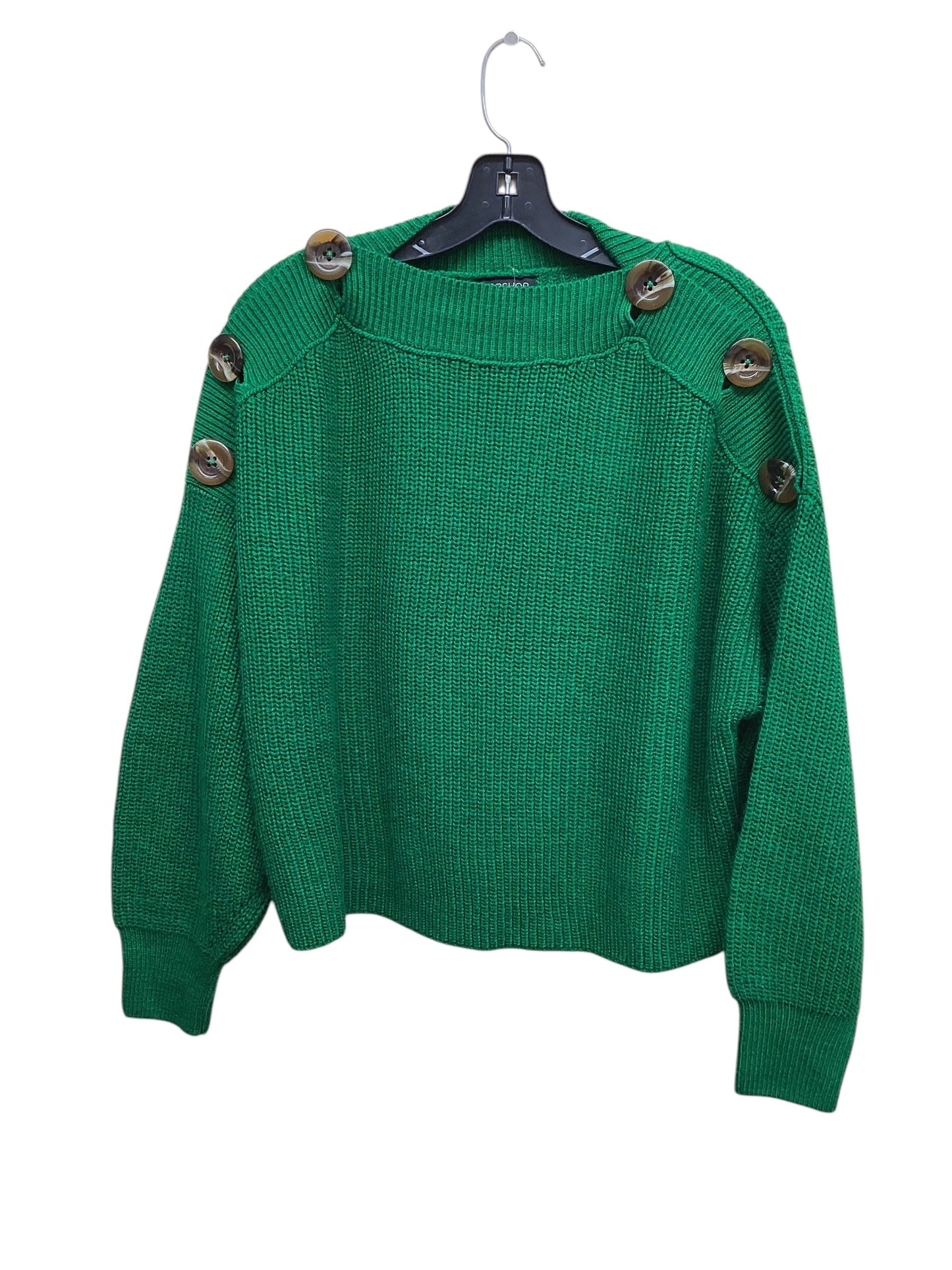 Sweater By Topshop In Green, Size: S