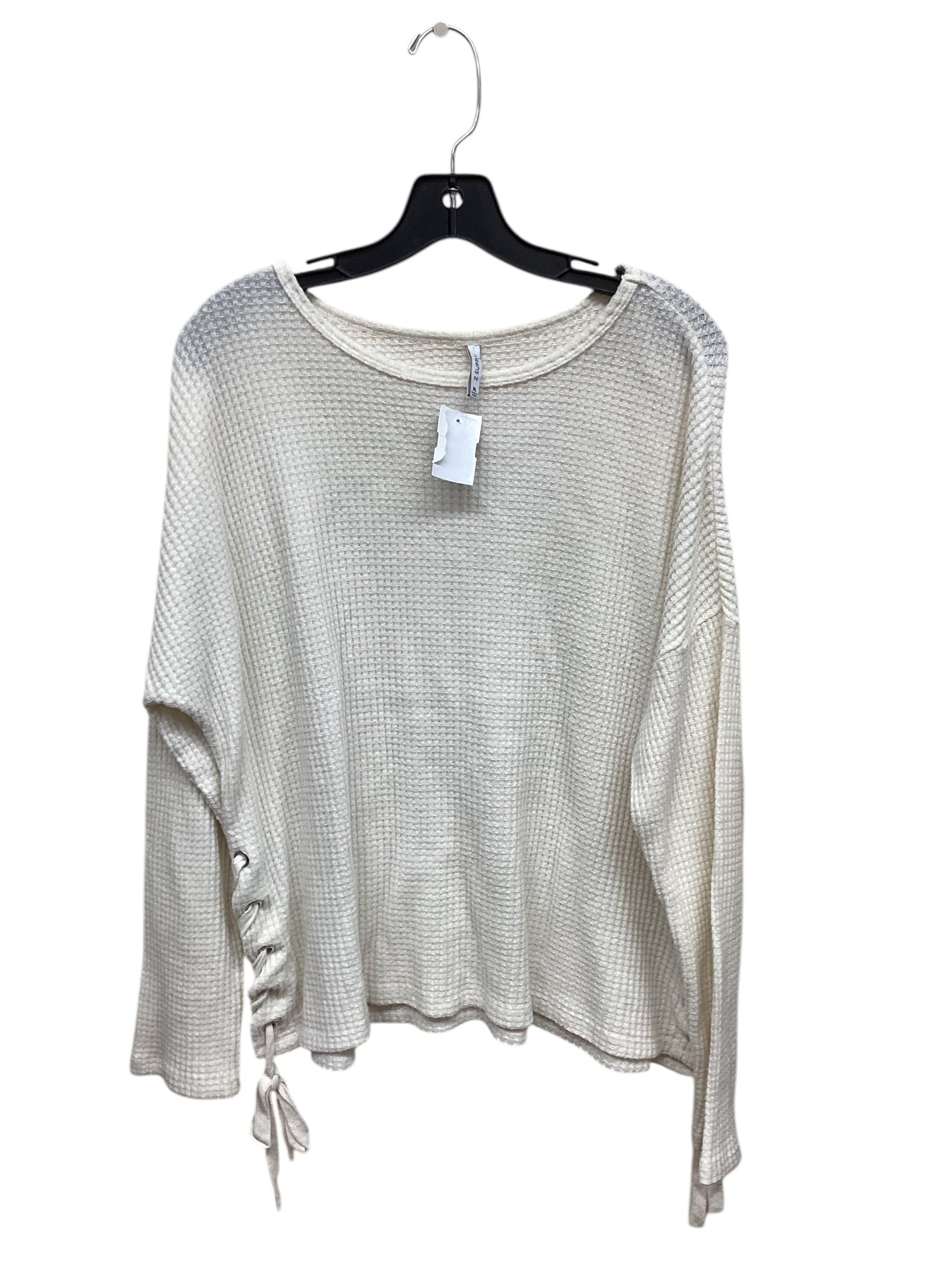 Top Long Sleeve By Z Supply In Cream, Size: Xl