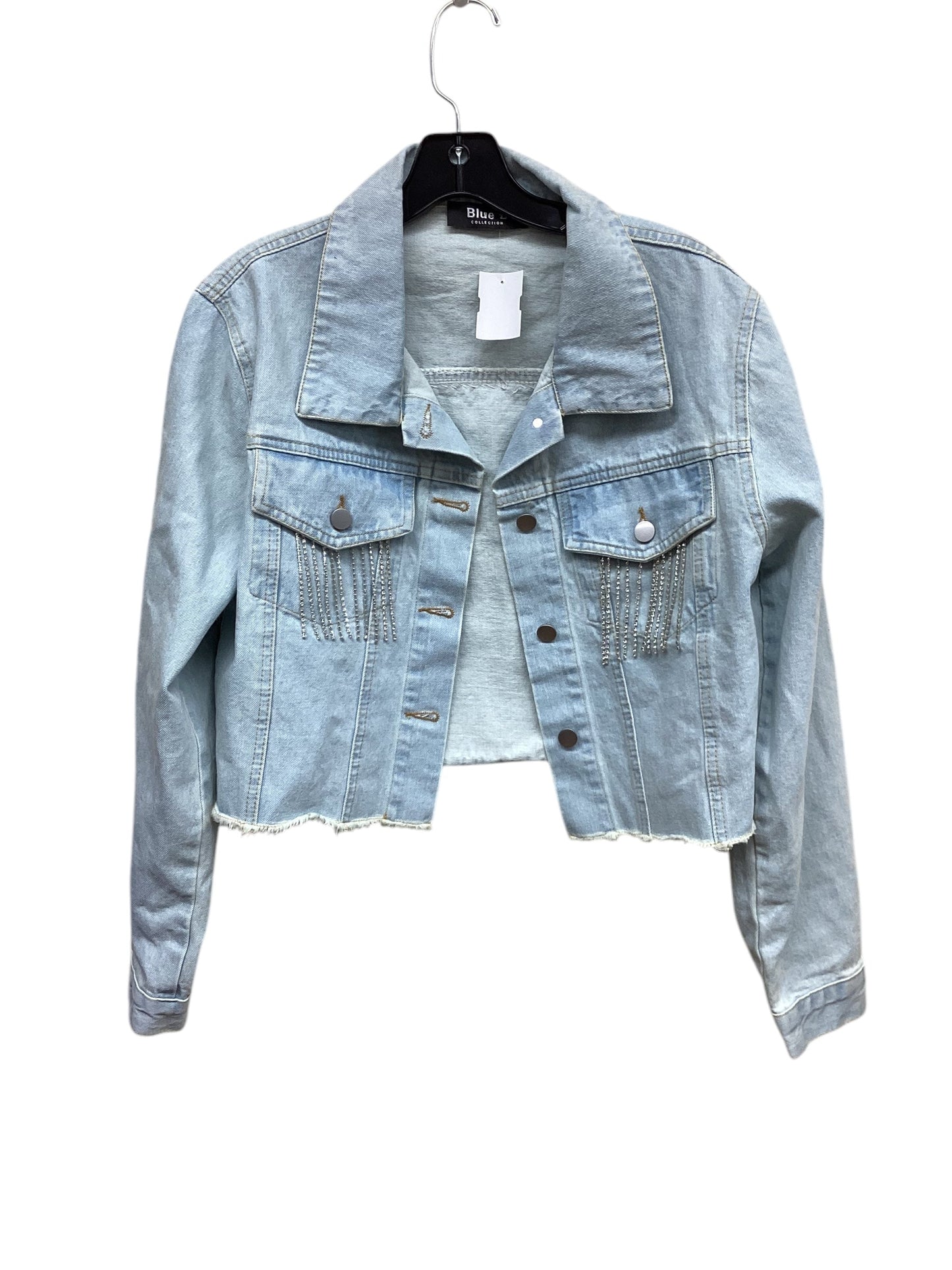 Jacket Denim By Blue B In Blue Denim, Size: M