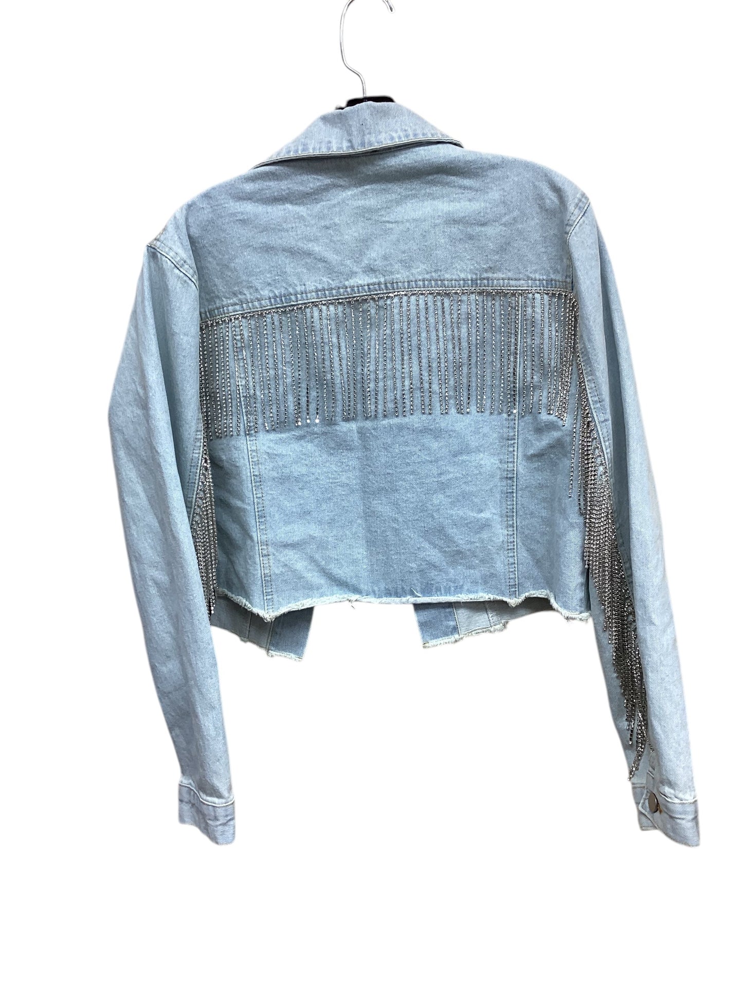 Jacket Denim By Blue B In Blue Denim, Size: M