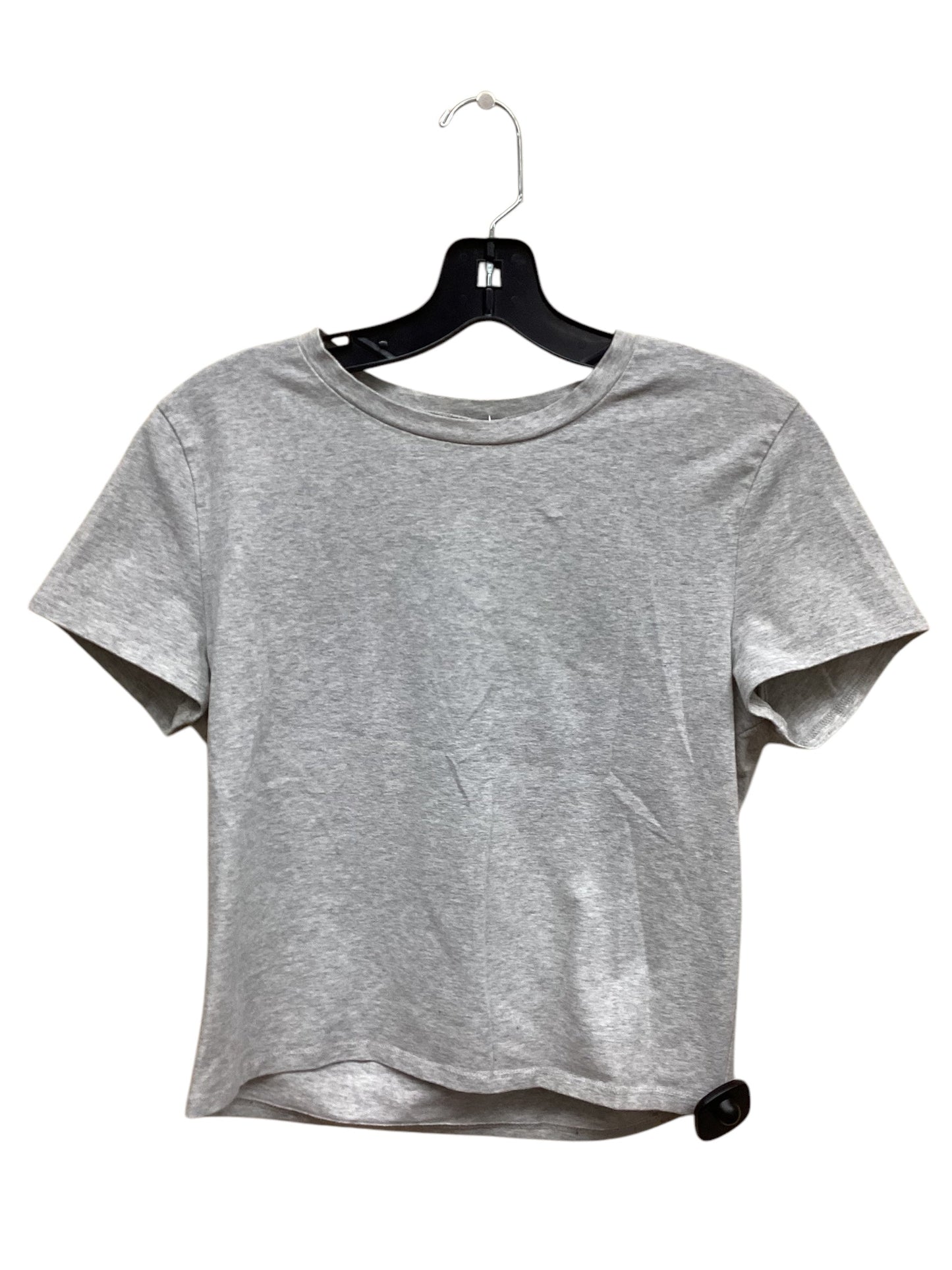 Top Short Sleeve By Abercrombie And Fitch In Grey, Size: L