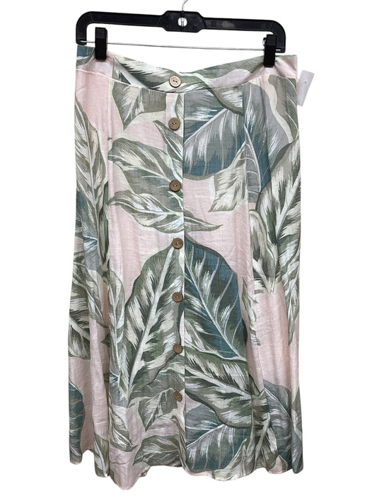 Skirt Maxi By Mlle Gabrielle In Floral Print, Size: L