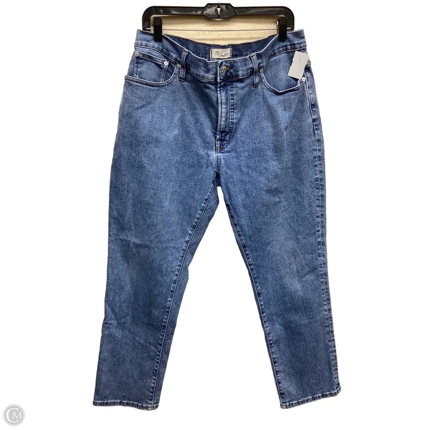 Jeans Straight By Madewell In Blue Denim, Size: 14