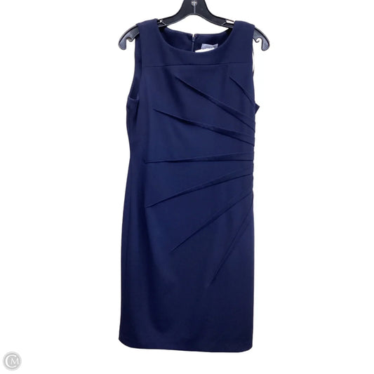 Dress Work By Calvin Klein In Navy, Size: 10