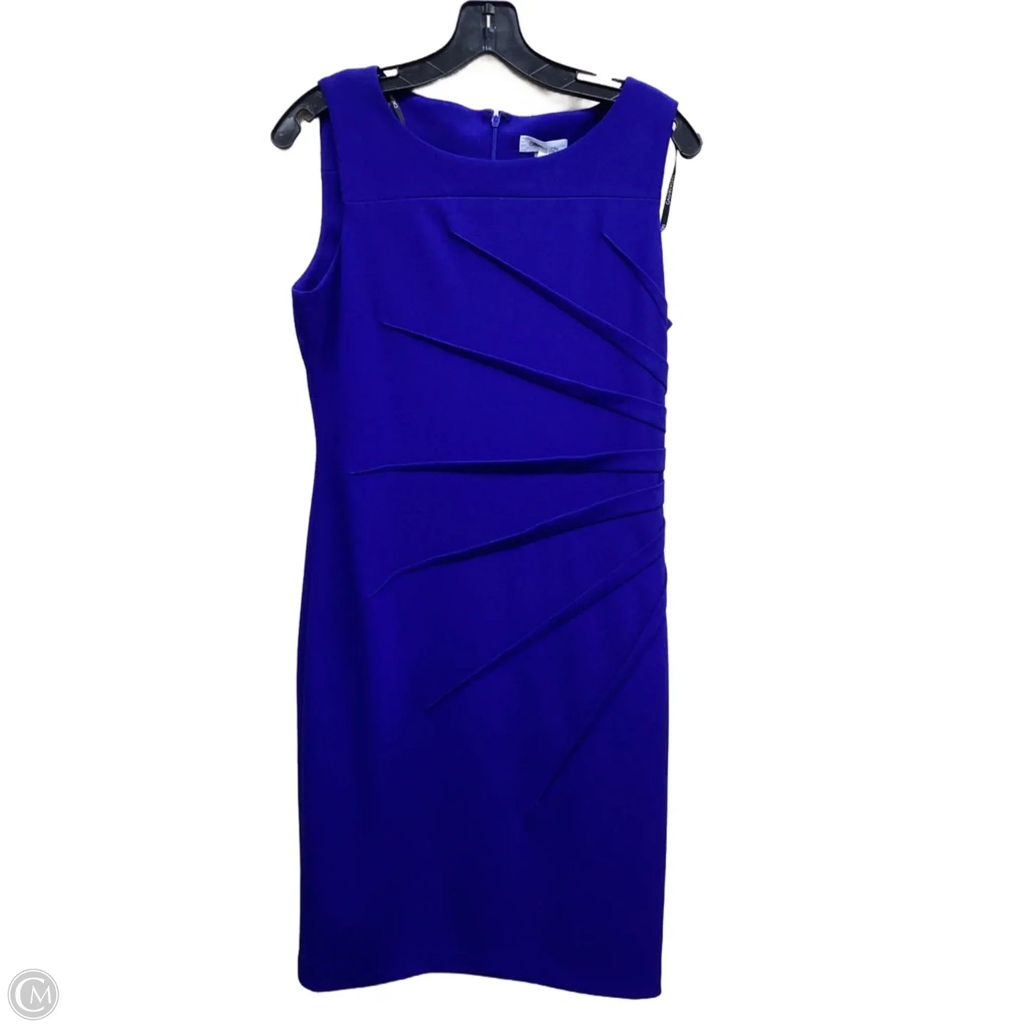 Dress Work By Calvin Klein In Blue, Size: 10