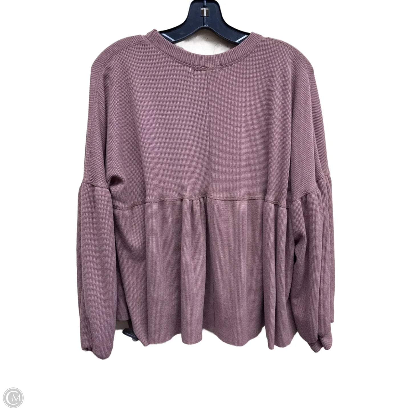 Top Long Sleeve By Clothes Mentor In Brown, Size: M