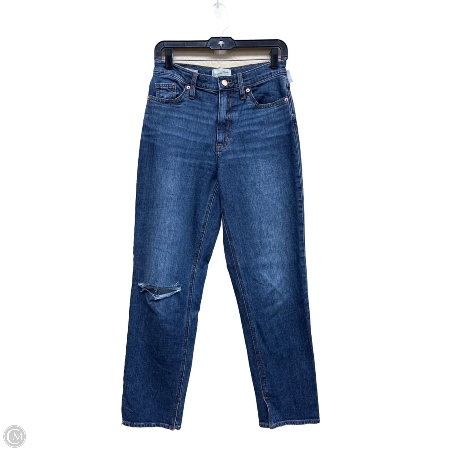 Jeans Straight By Universal Thread In Blue Denim, Size: 0
