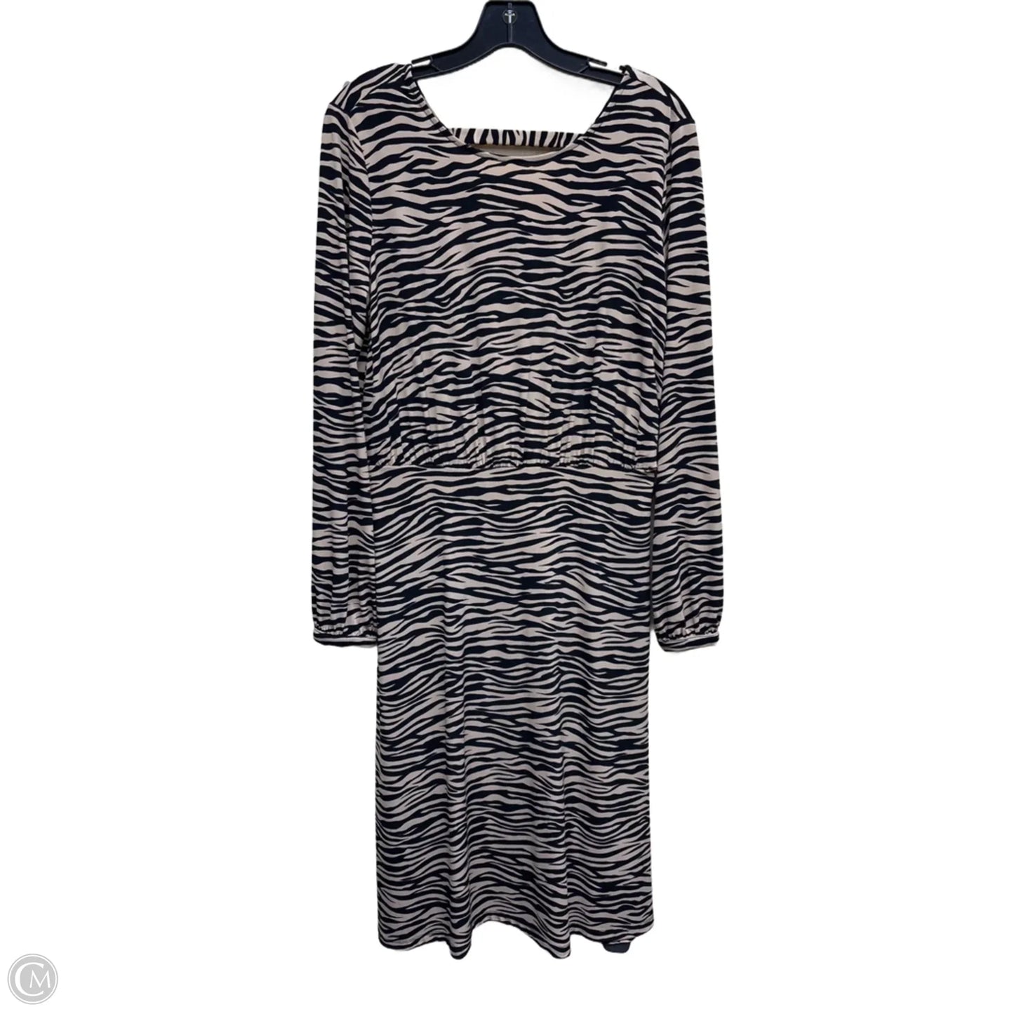 Dress Casual Midi By Loft In Animal Print, Size: 6