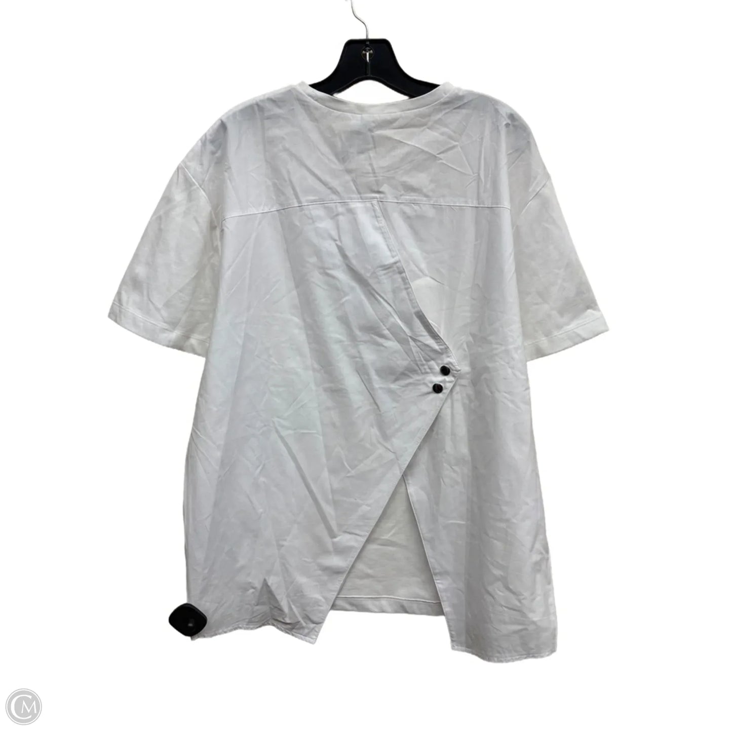 Top Short Sleeve By Zara In White, Size: L