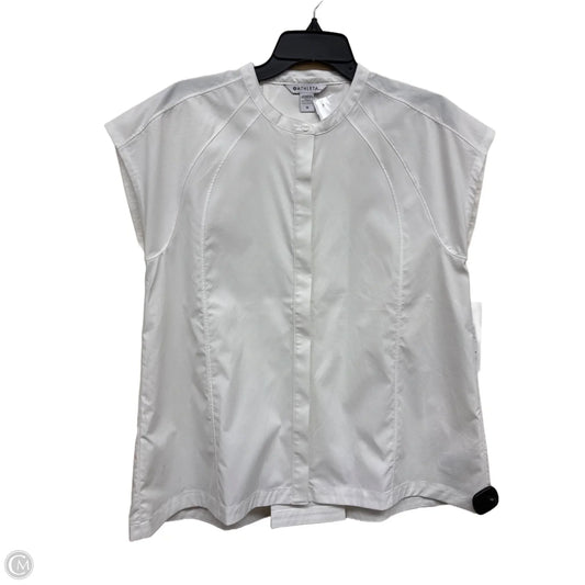 Athletic Top Short Sleeve By Athleta In White, Size: M
