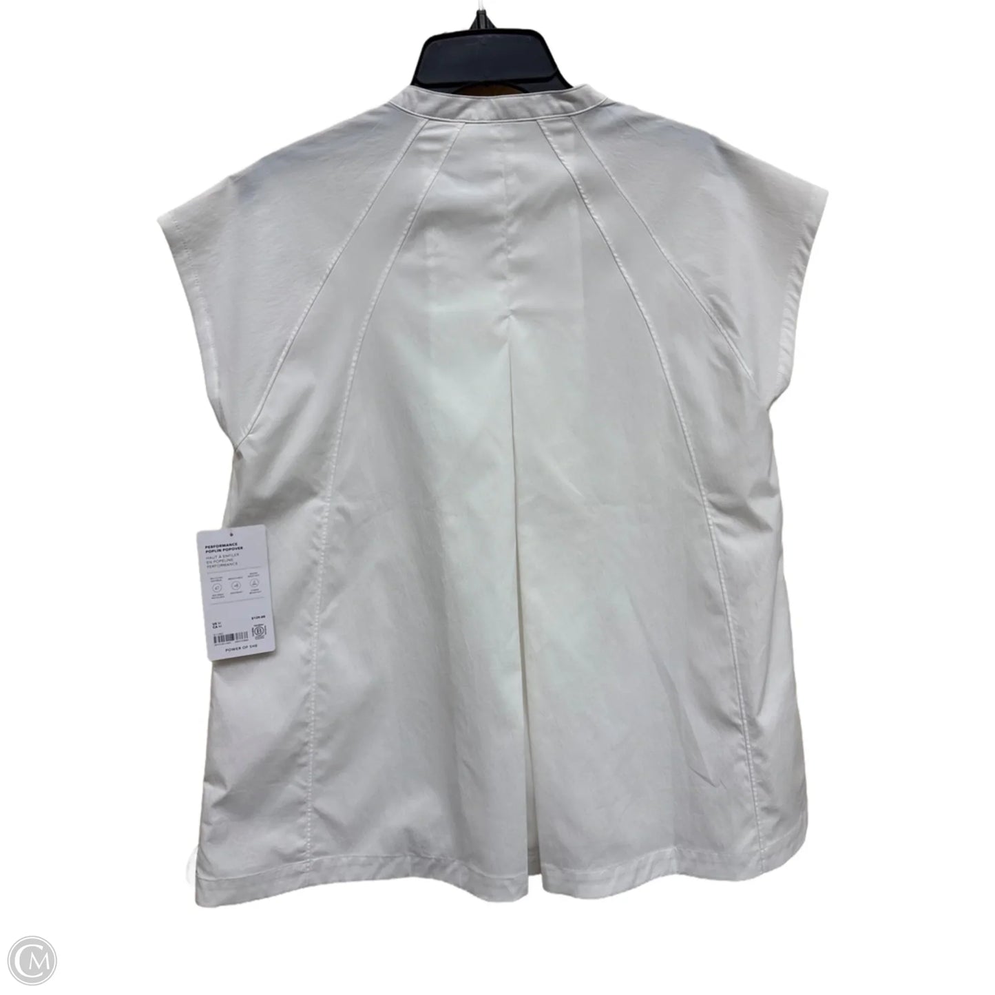 Athletic Top Short Sleeve By Athleta In White, Size: M