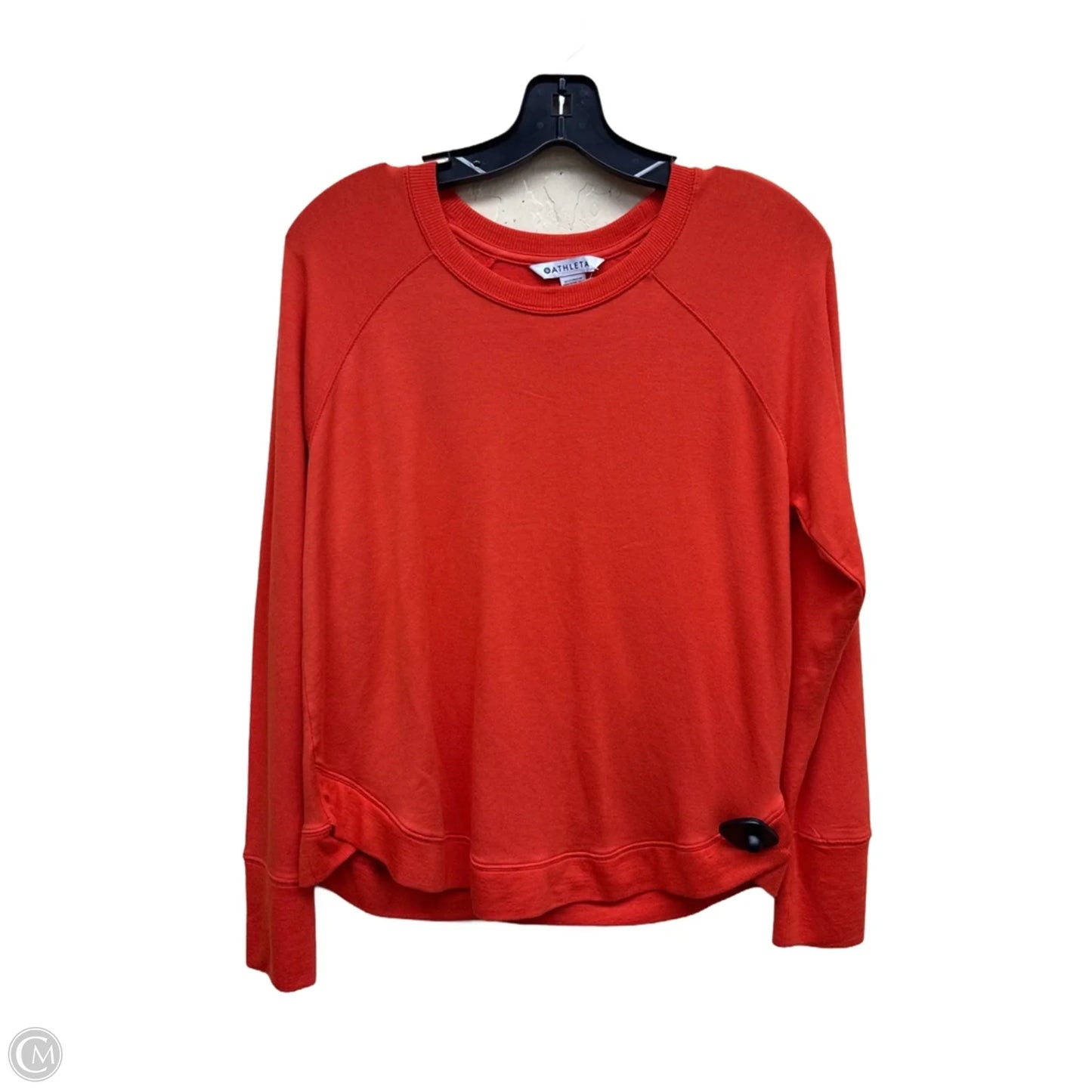Athletic Top Long Sleeve Crewneck By Athleta In Orange, Size: M