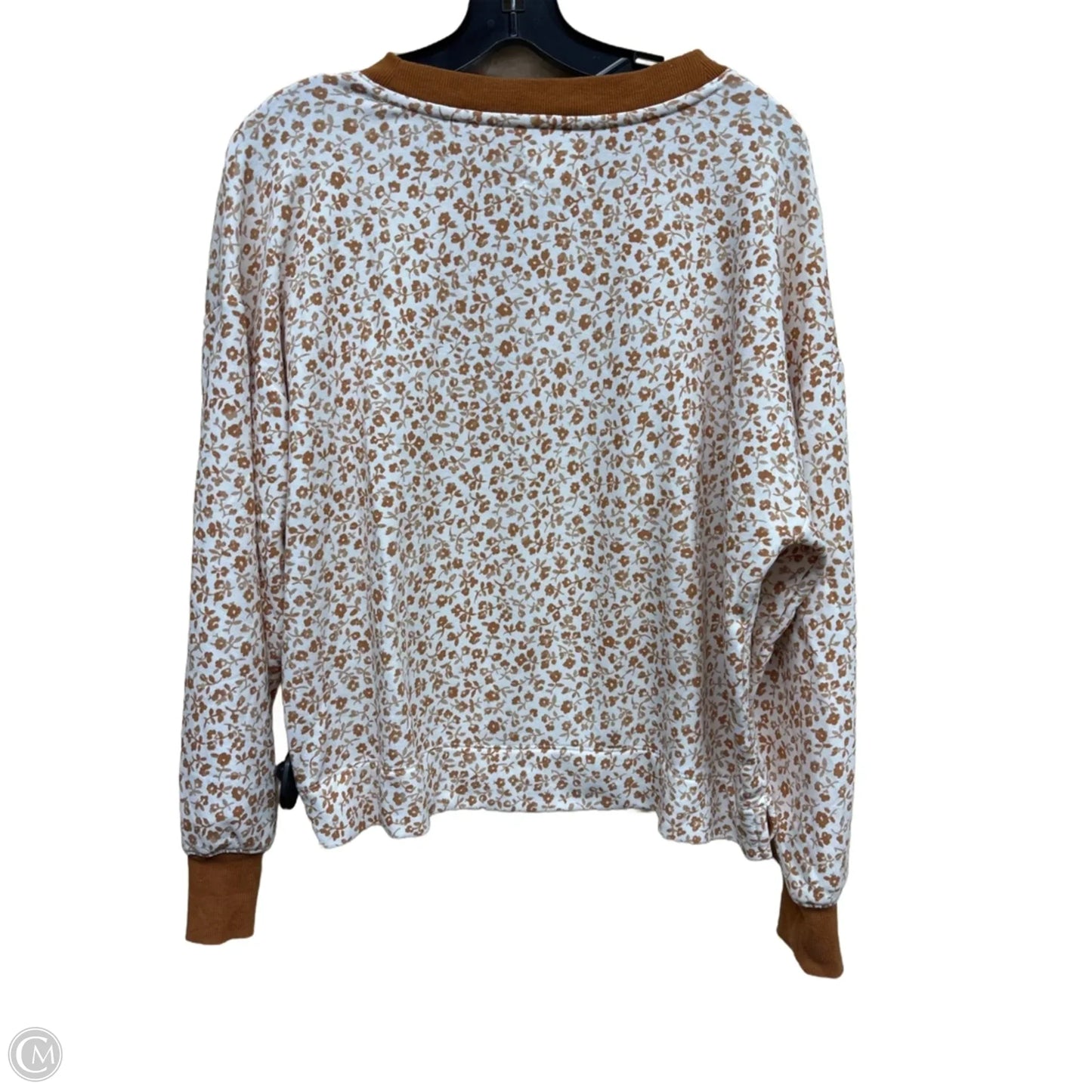 Sweatshirt Crewneck By Lou And Grey In Floral Print, Size: S