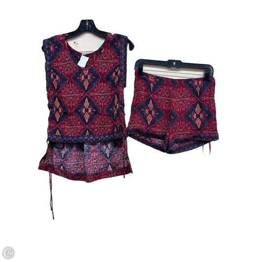 Shorts Set By Free People In Blue & Red, Size: 2