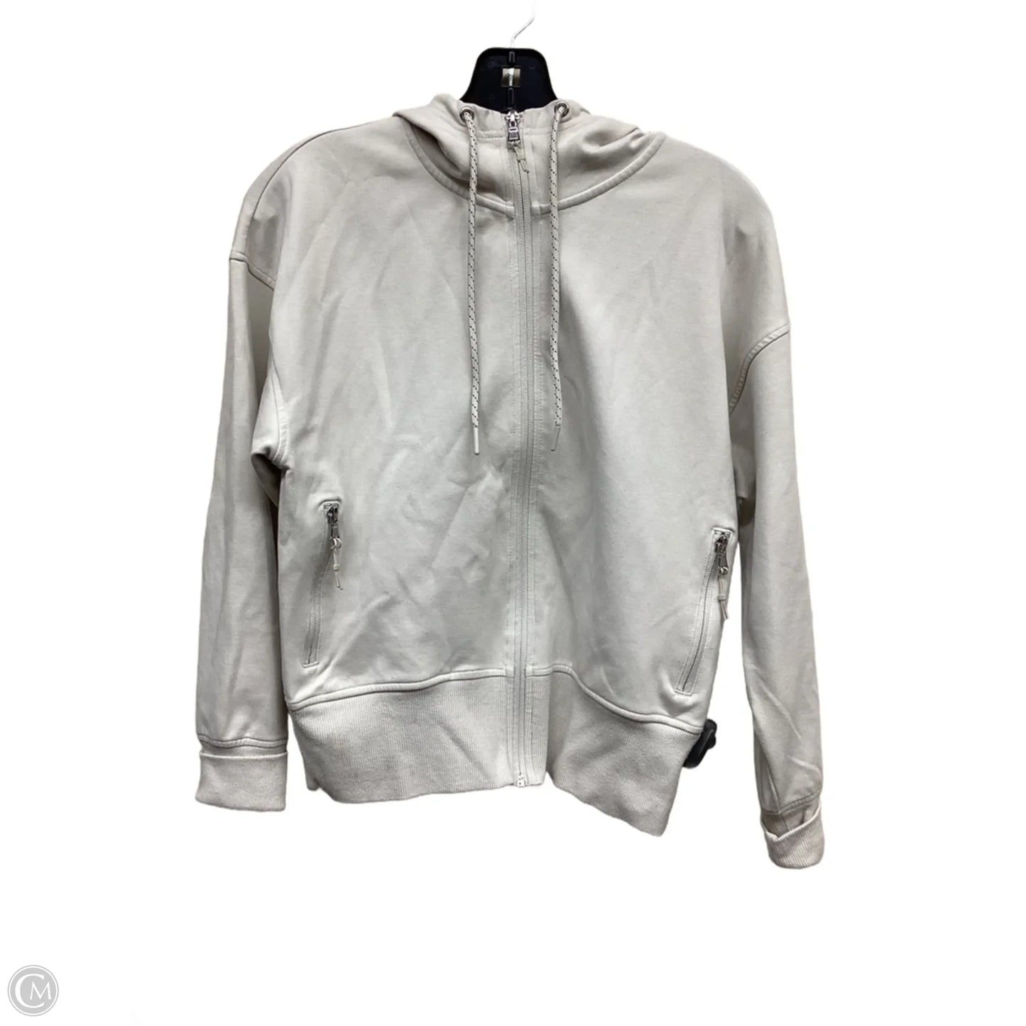 Sweatshirt Hoodie By Old Navy In Tan, Size: S