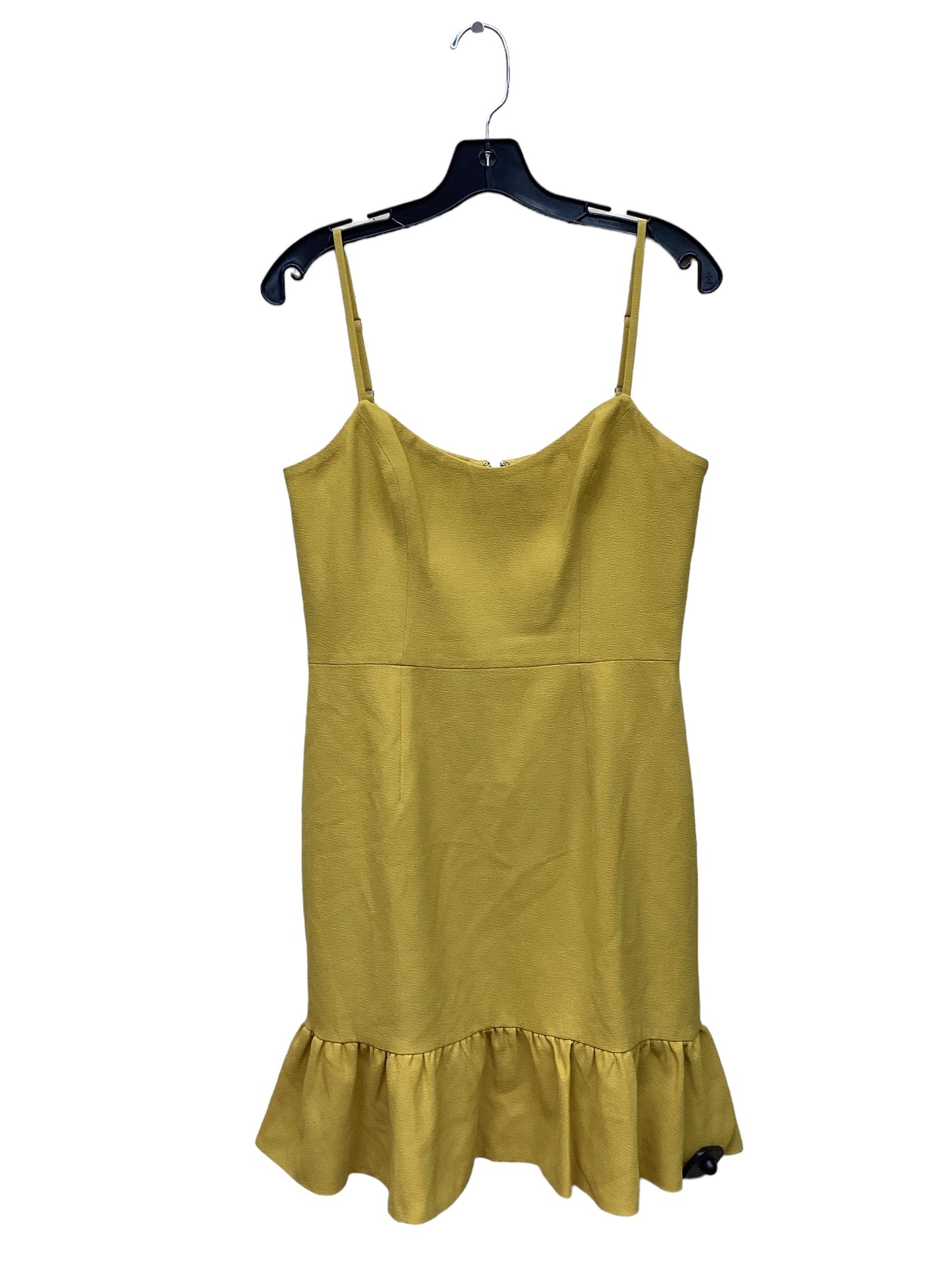 Yellow Dress Casual Short Dress The Population, Size M