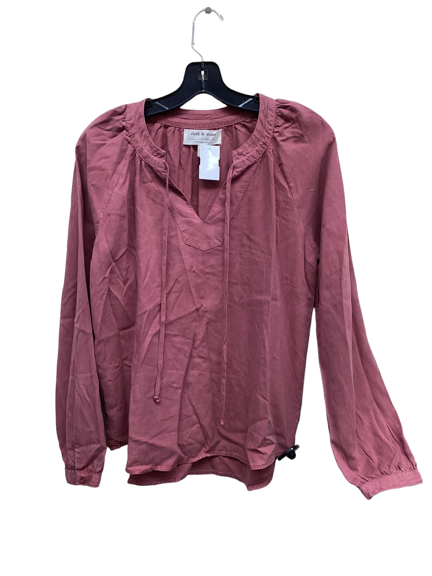 Top Long Sleeve By Cloth & Stone In Red, Size: S