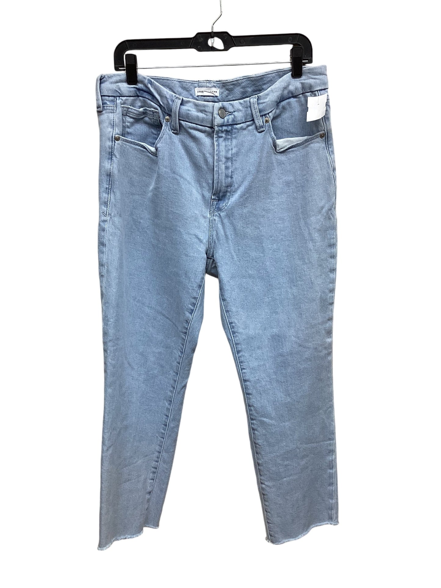 Jeans Straight By Good American In Blue Denim, Size: 14