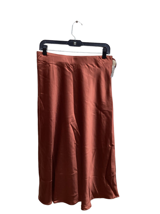 Bronze Skirt Midi Clothes Mentor, Size L